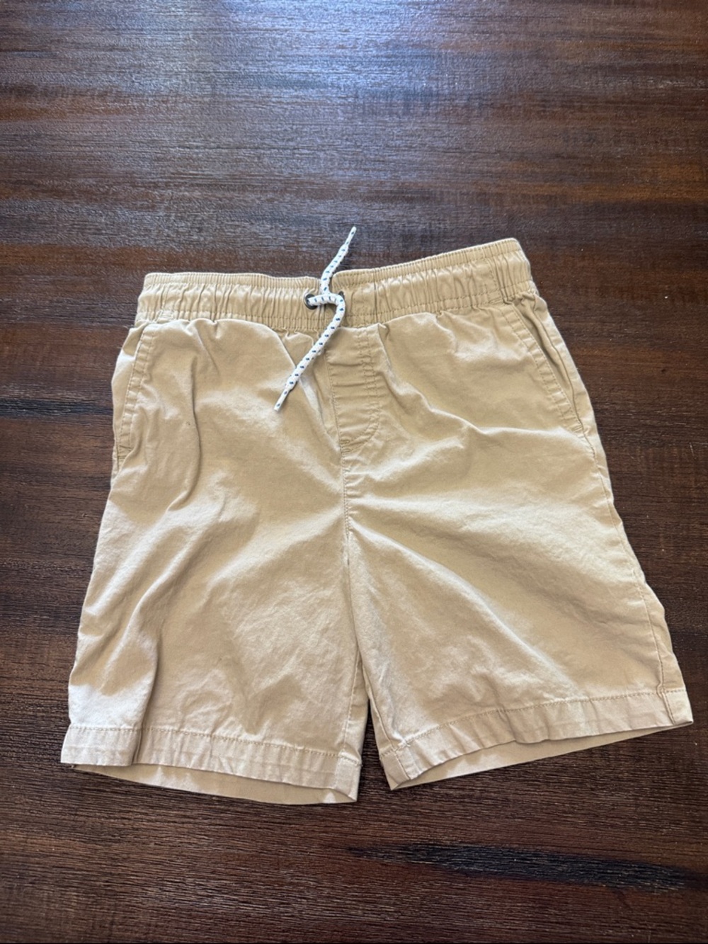 crown & ivy Kids Tan Elastic Waist Shorts
